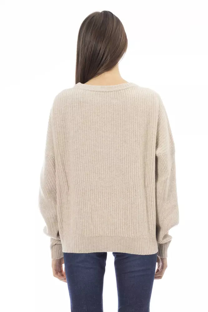 Beige Wool Sweater