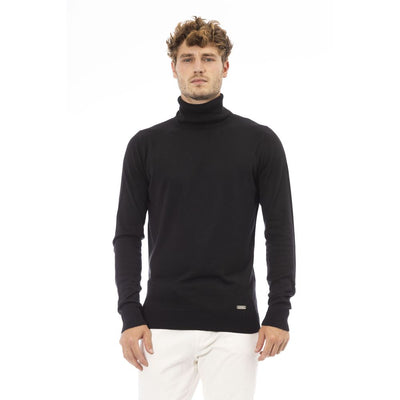 Baldinini Trend Chic Monogram Turtleneck Sweater