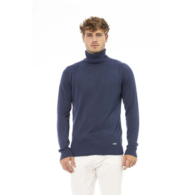 Baldinini Trend Blue Turtleneck Sweater