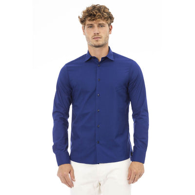 Baldinini Trend Exquisite Italian Blue Shirt