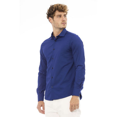 Baldinini Trend Exquisite Italian Blue Shirt