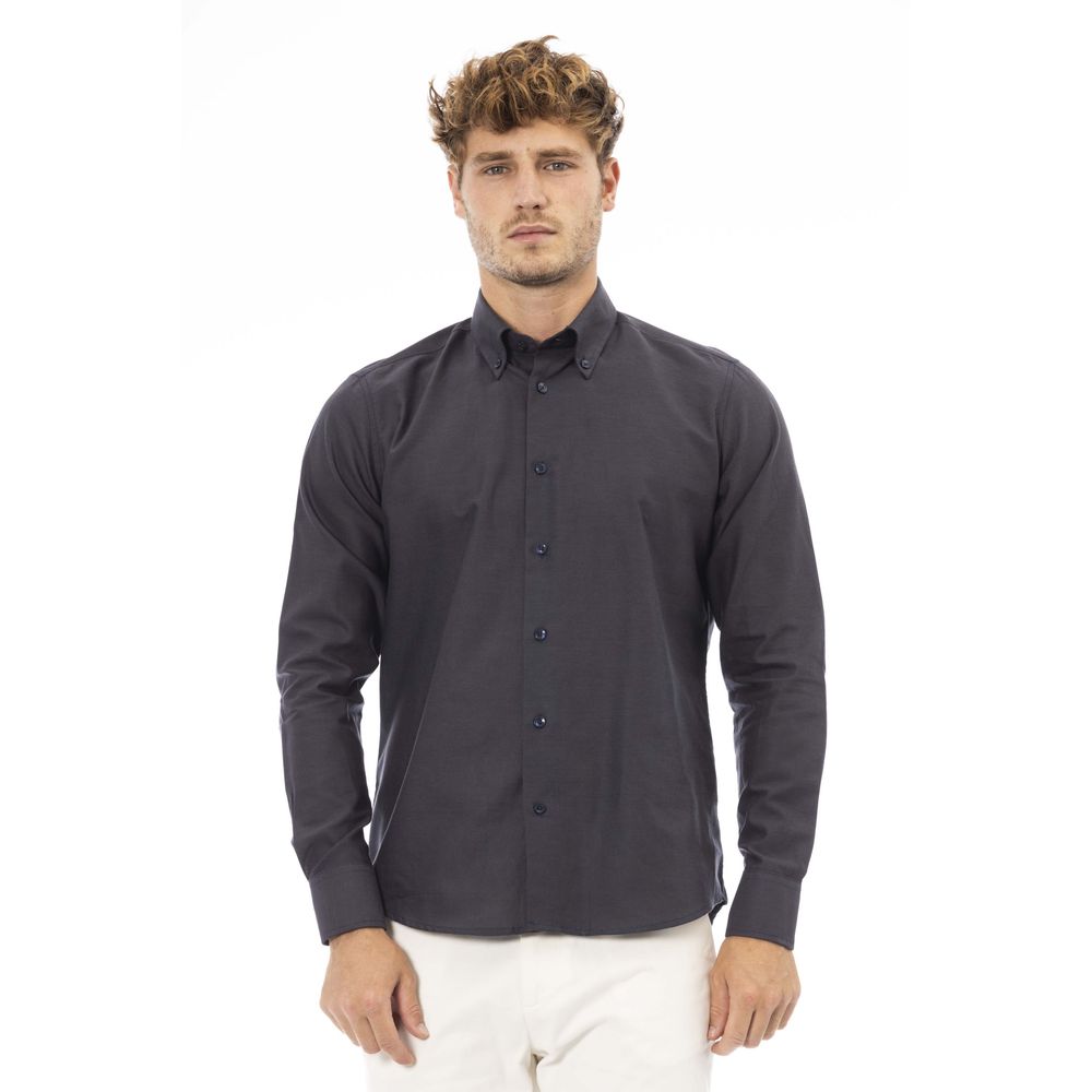 Baldinini Trend Exquisite Gray Shirt