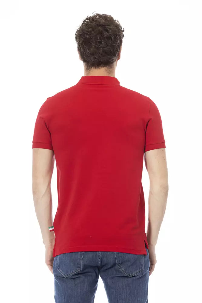 Red Cotton Polo Shirt