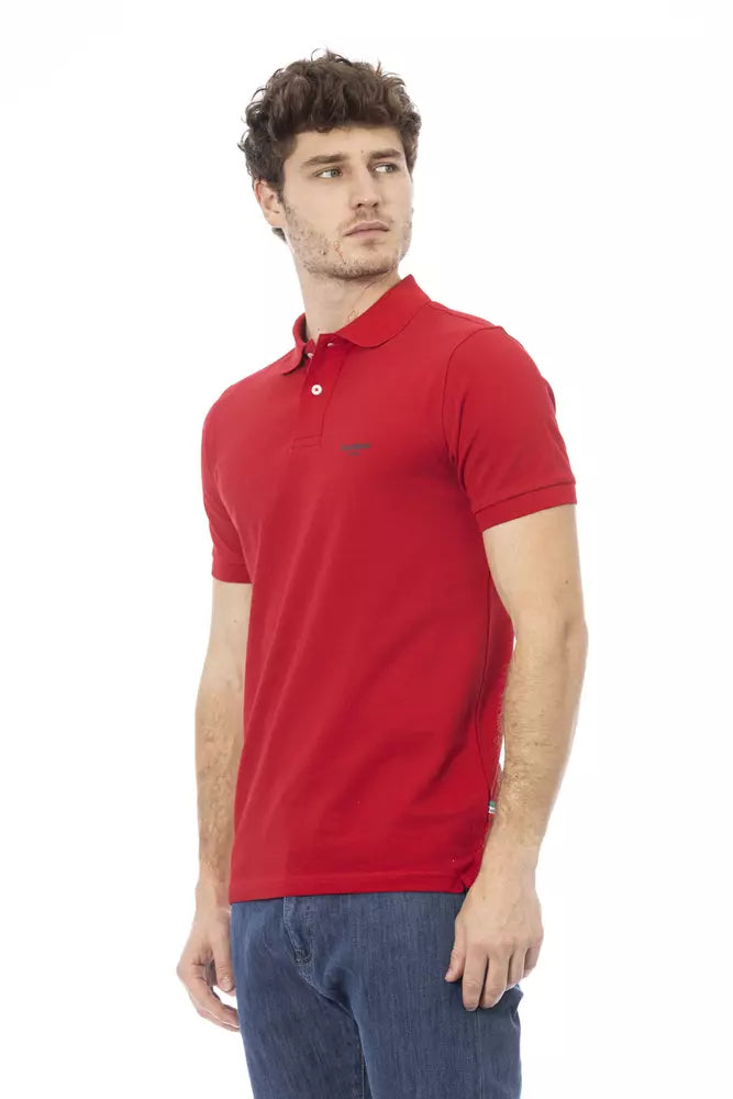 Red Cotton Polo Shirt