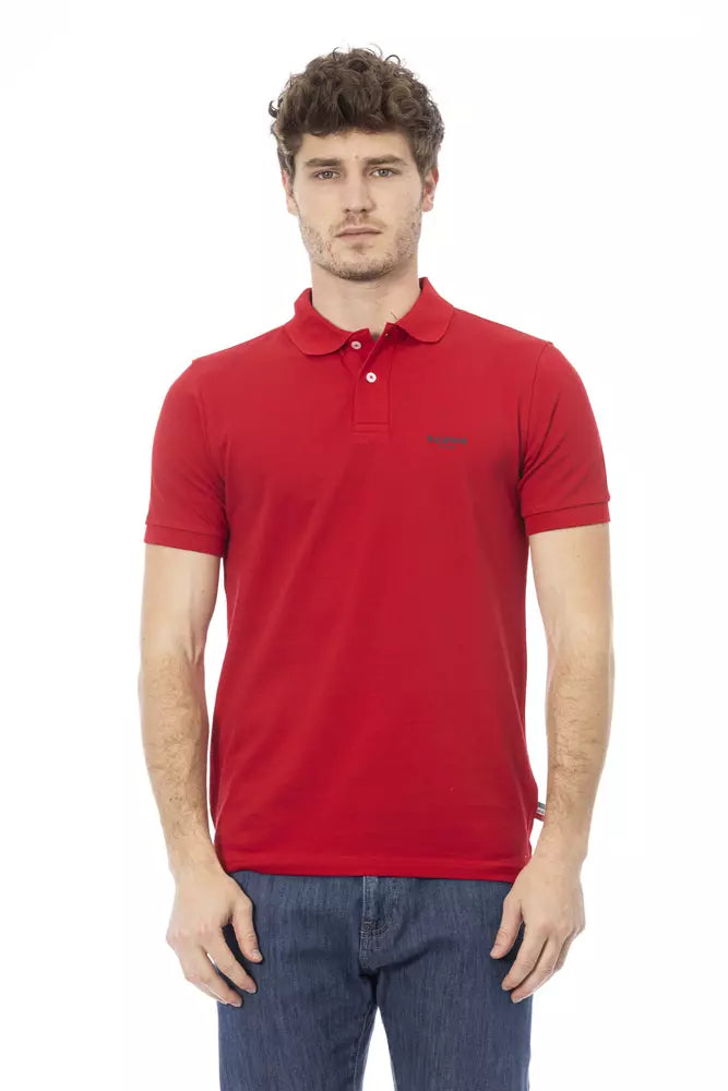 Red Cotton Polo Shirt