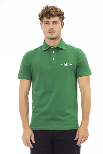 Green Cotton Polo Shirt