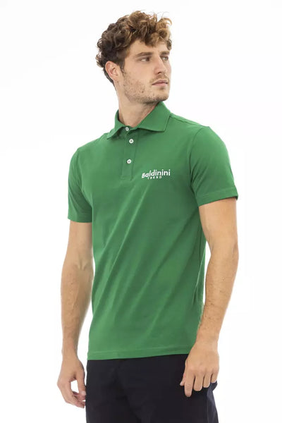 Green Cotton Polo Shirt