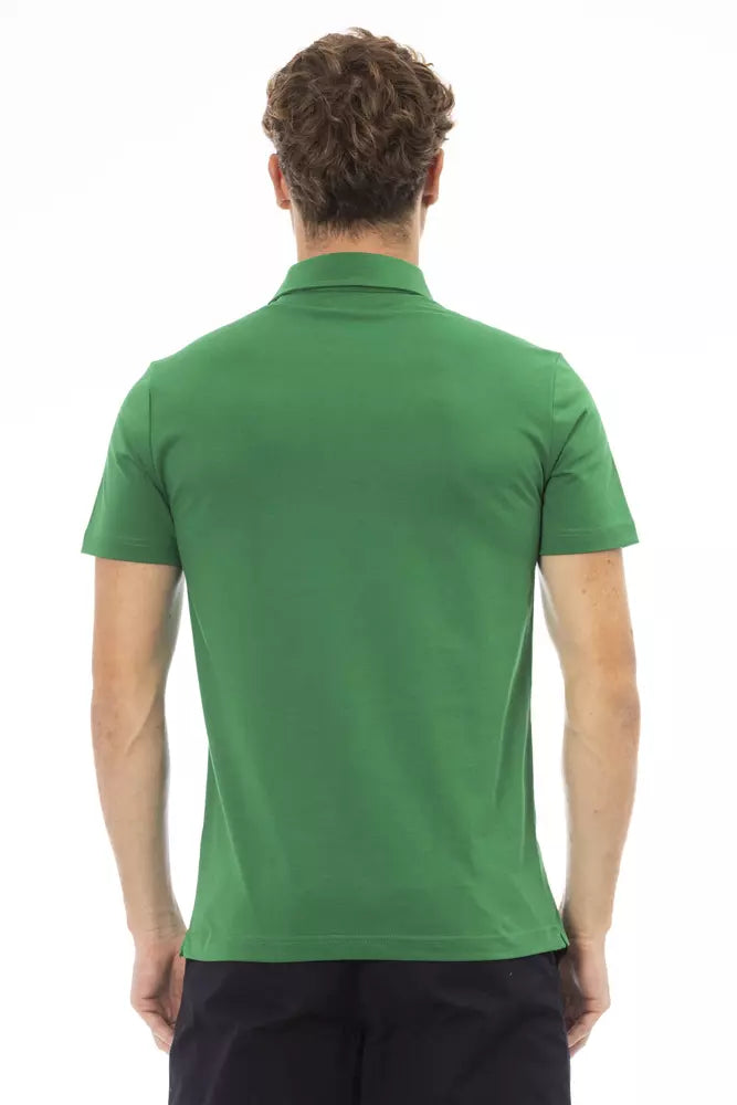 Green Cotton Polo Shirt