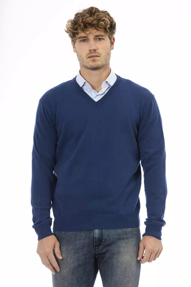 Blue Wool Sweater