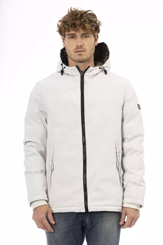 Baldinini Trend Logo Zip Jacket - Pristine White