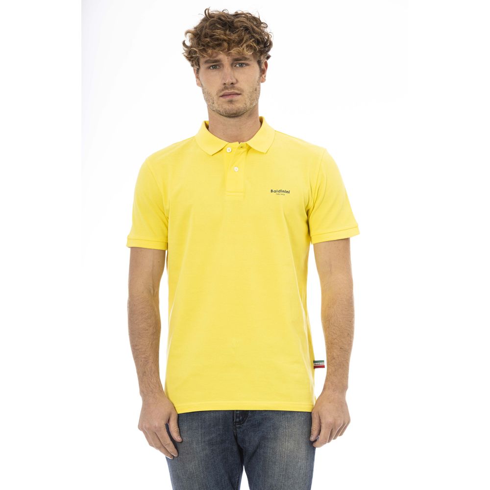 Yellow Cotton Polo Shirt