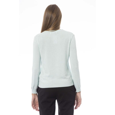 Light Blue Polyamide Sweater