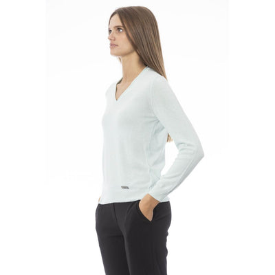 Light Blue Polyamide Sweater