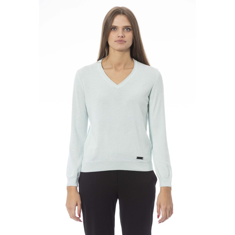 Light Blue Polyamide Sweater