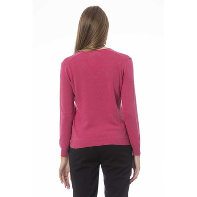 Fuchsia Polyamide Sweater