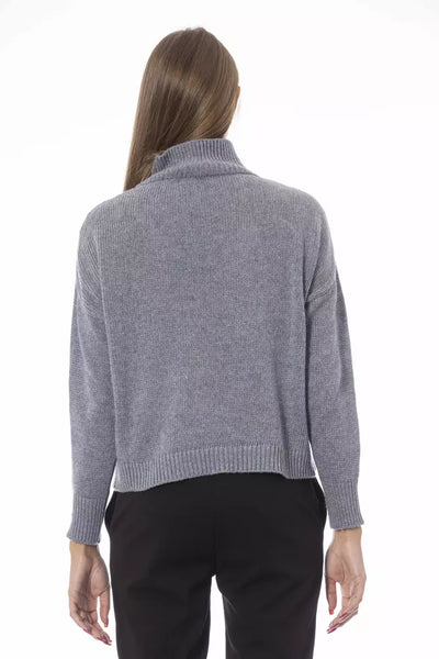 Gray Viscose Sweater