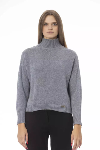 Gray Viscose Sweater