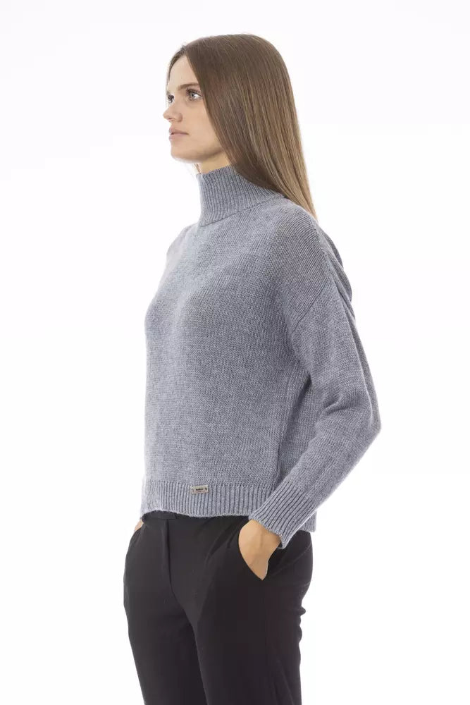 Gray Viscose Sweater