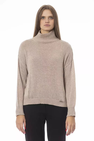 Beige Viscose Sweater