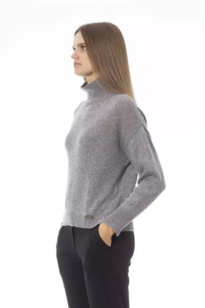 Gray Viscose Sweater