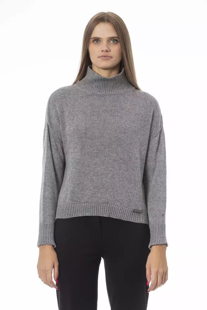 Gray Viscose Sweater