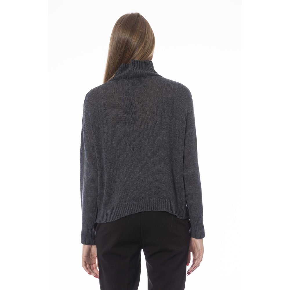 Gray Viscose Sweater