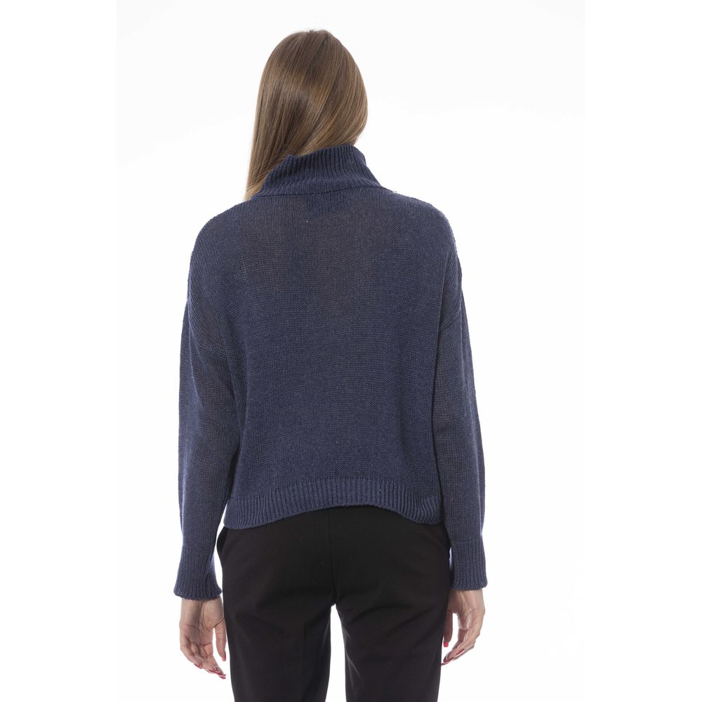 Blue Viscose Sweater