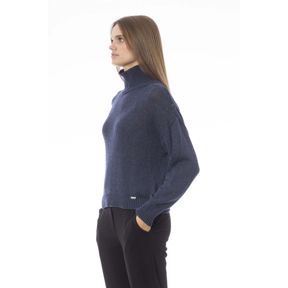 Blue Viscose Sweater