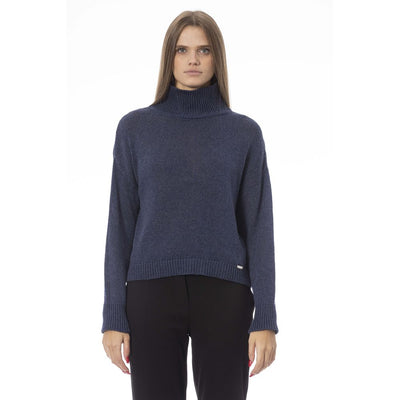 Blue Viscose Sweater