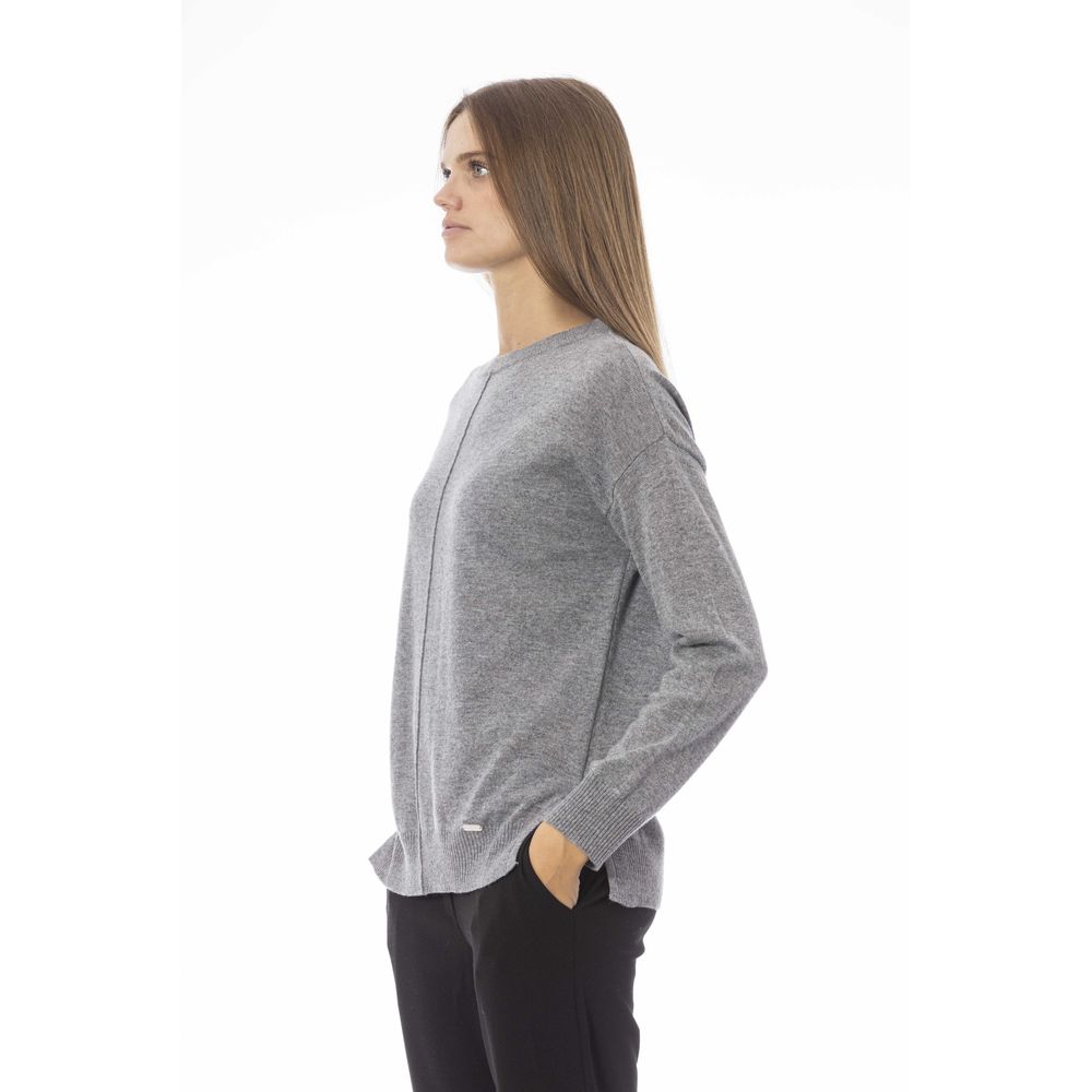 Gray Viscose Sweater