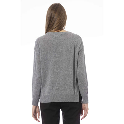 Gray Viscose Sweater