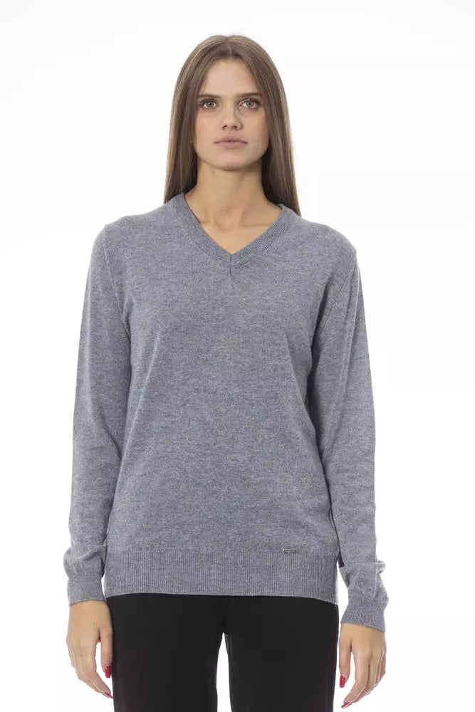 Gray Viscose Sweater