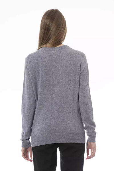 Gray Viscose Sweater