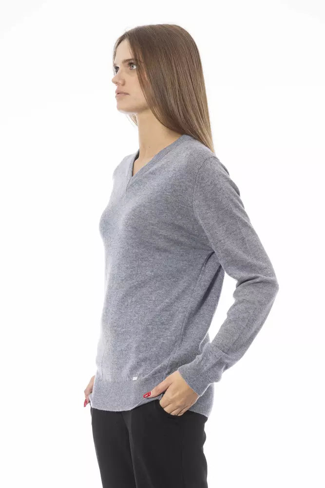 Gray Viscose Sweater