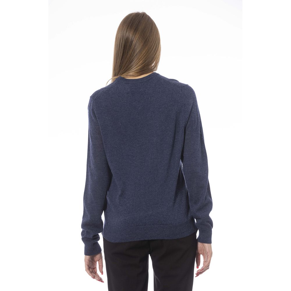 Blue Viscose Sweater