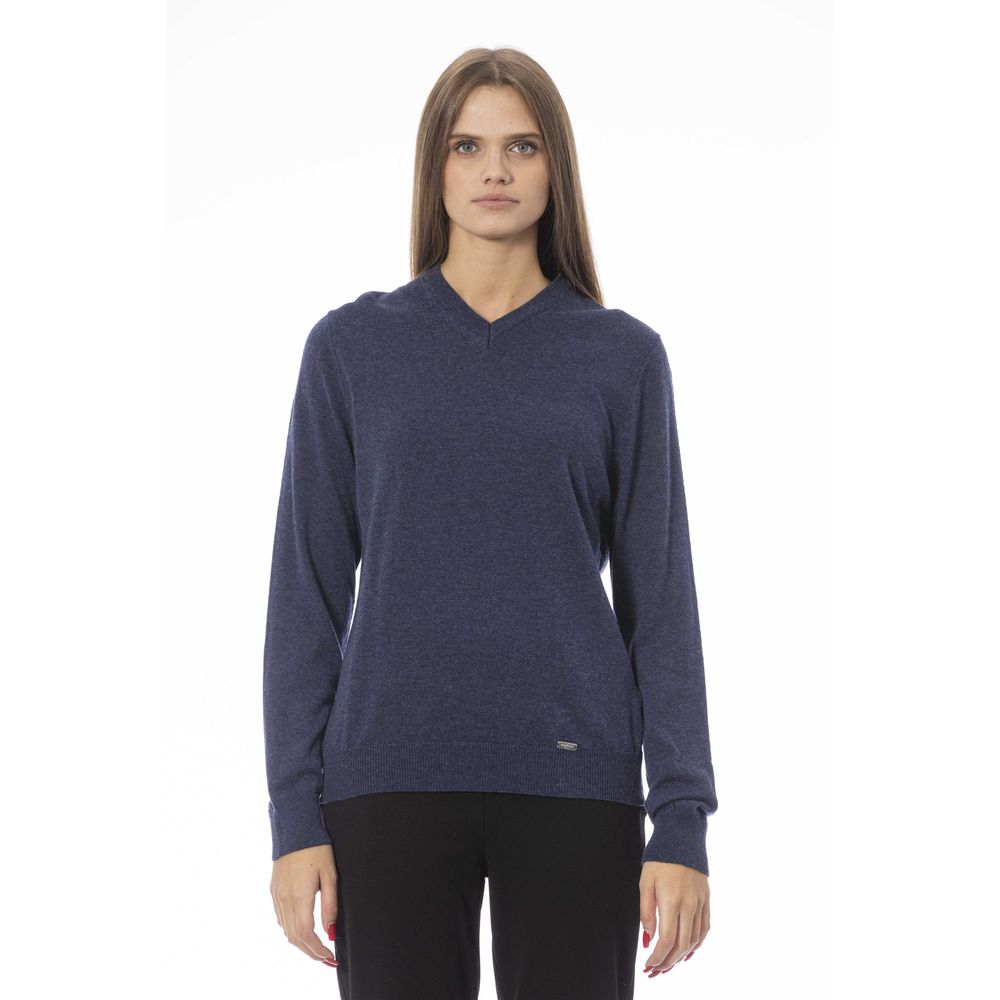 Blue Viscose Sweater