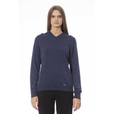 Blue Viscose Sweater