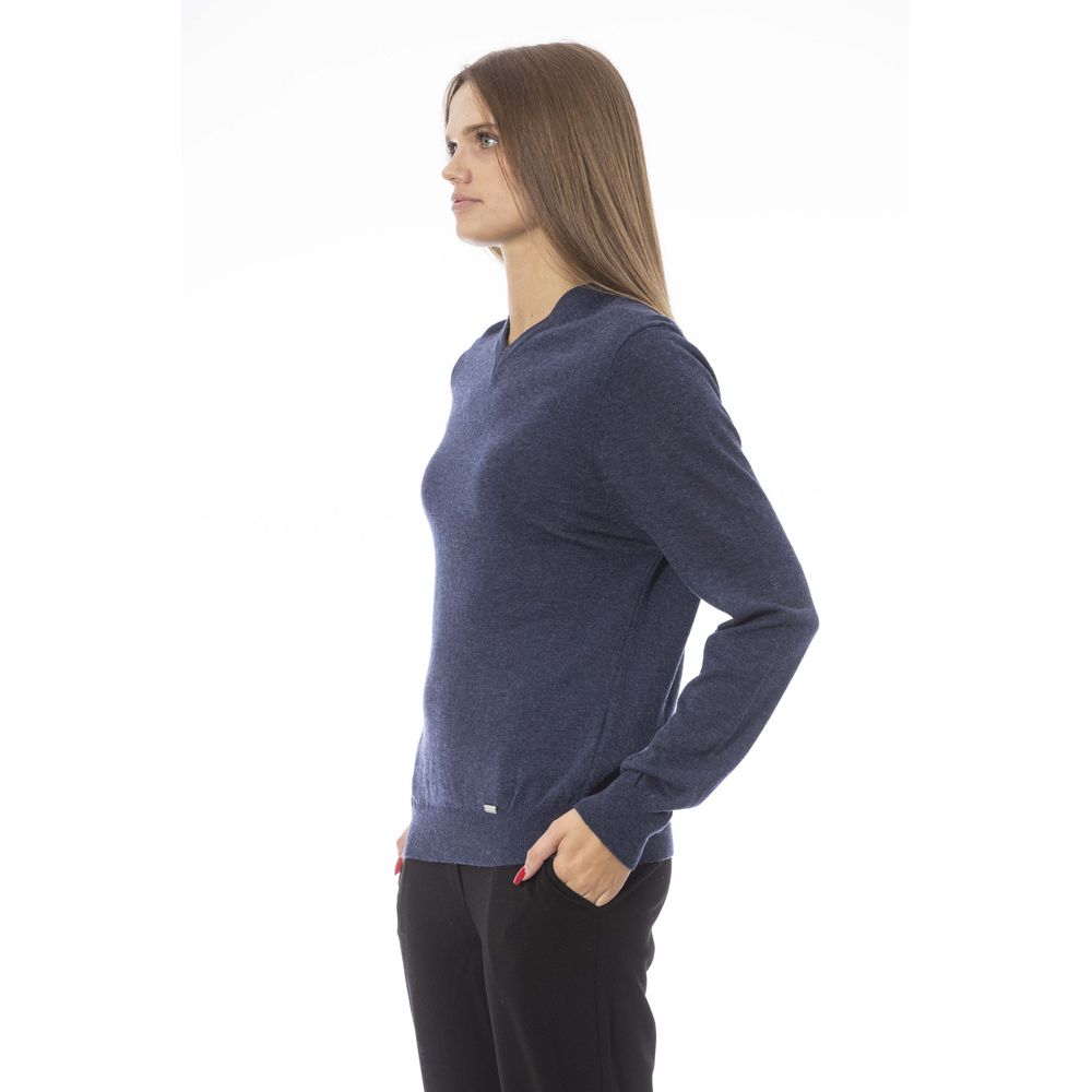 Blue Viscose Sweater