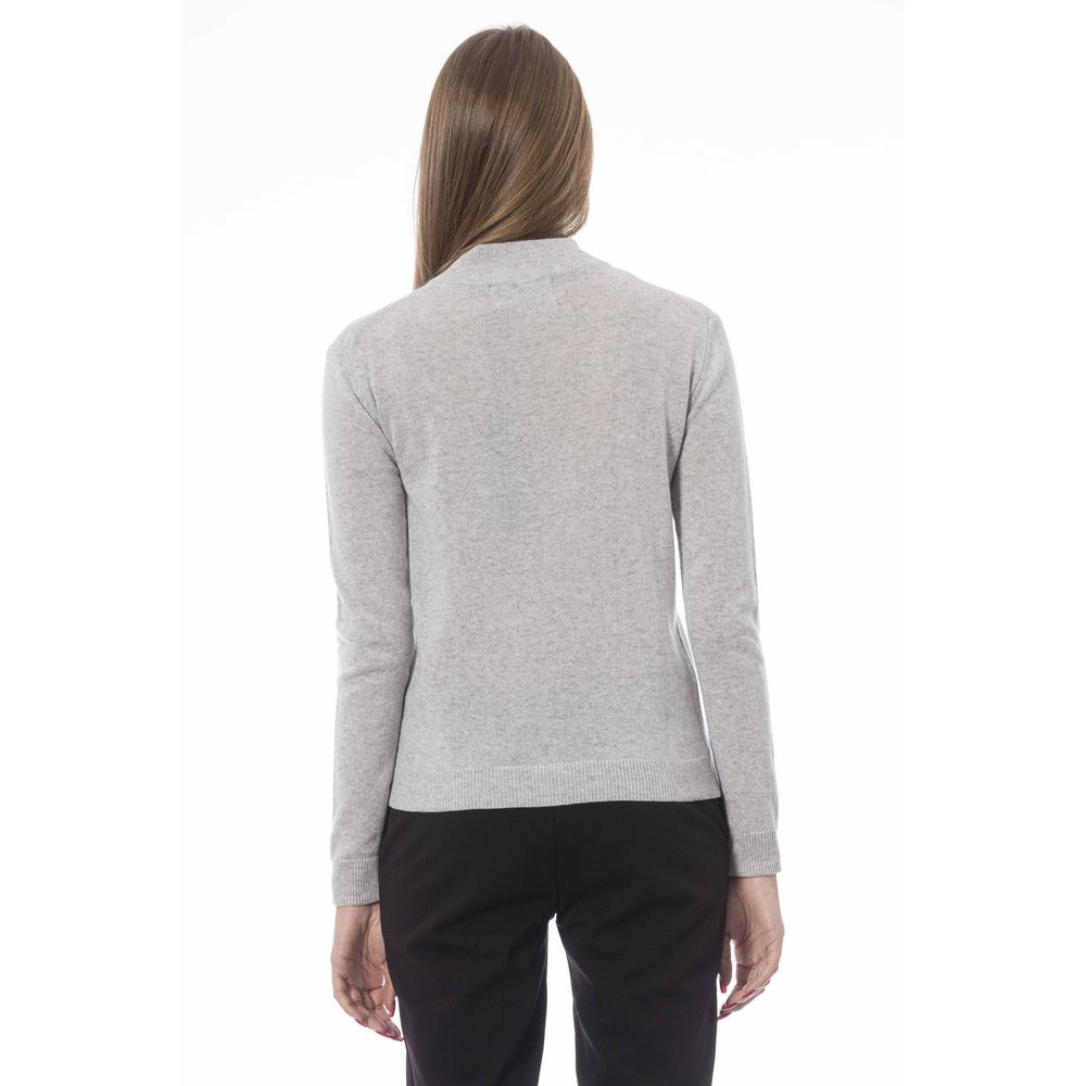 Baldinini Trend Chic Turtleneck Cashmere Blend Sweater