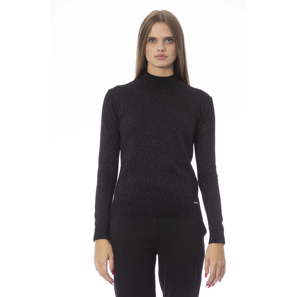 Baldinini Trend Chic Turtleneck Cashmere-Blend Sweater