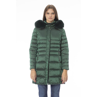 Green Polyester Jackets & Coat