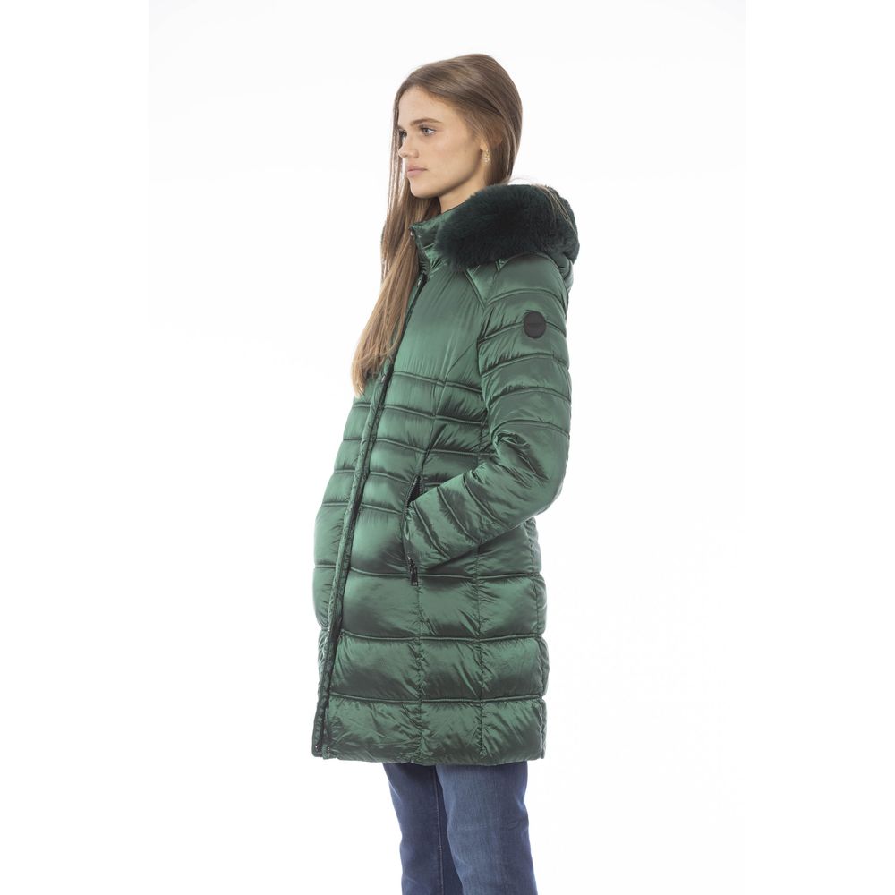 Green Polyester Jackets & Coat