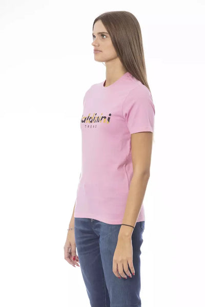 Pink Cotton Tops & T-Shirt