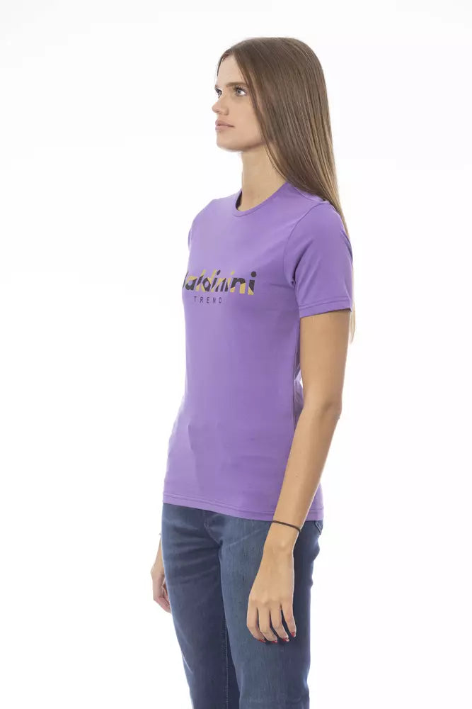 Purple Cotton Tops & T-Shirt