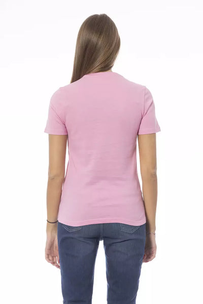 Pink Cotton Tops & T-Shirt