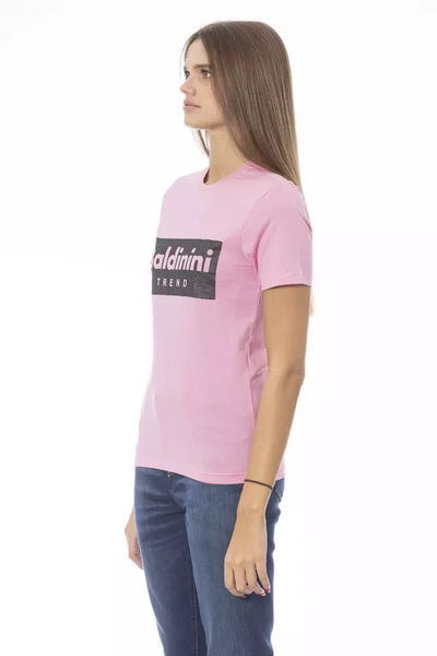 Pink Cotton Tops & T-Shirt