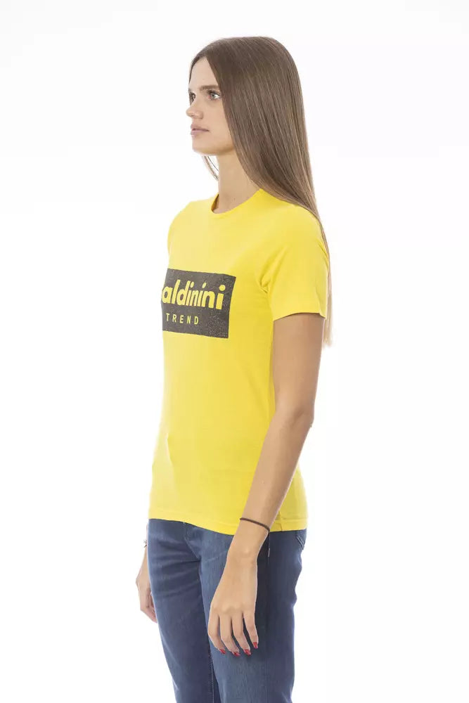 Yellow Cotton Tops & T-Shirt