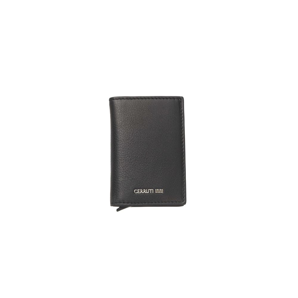 Black CALF Leather Wallet