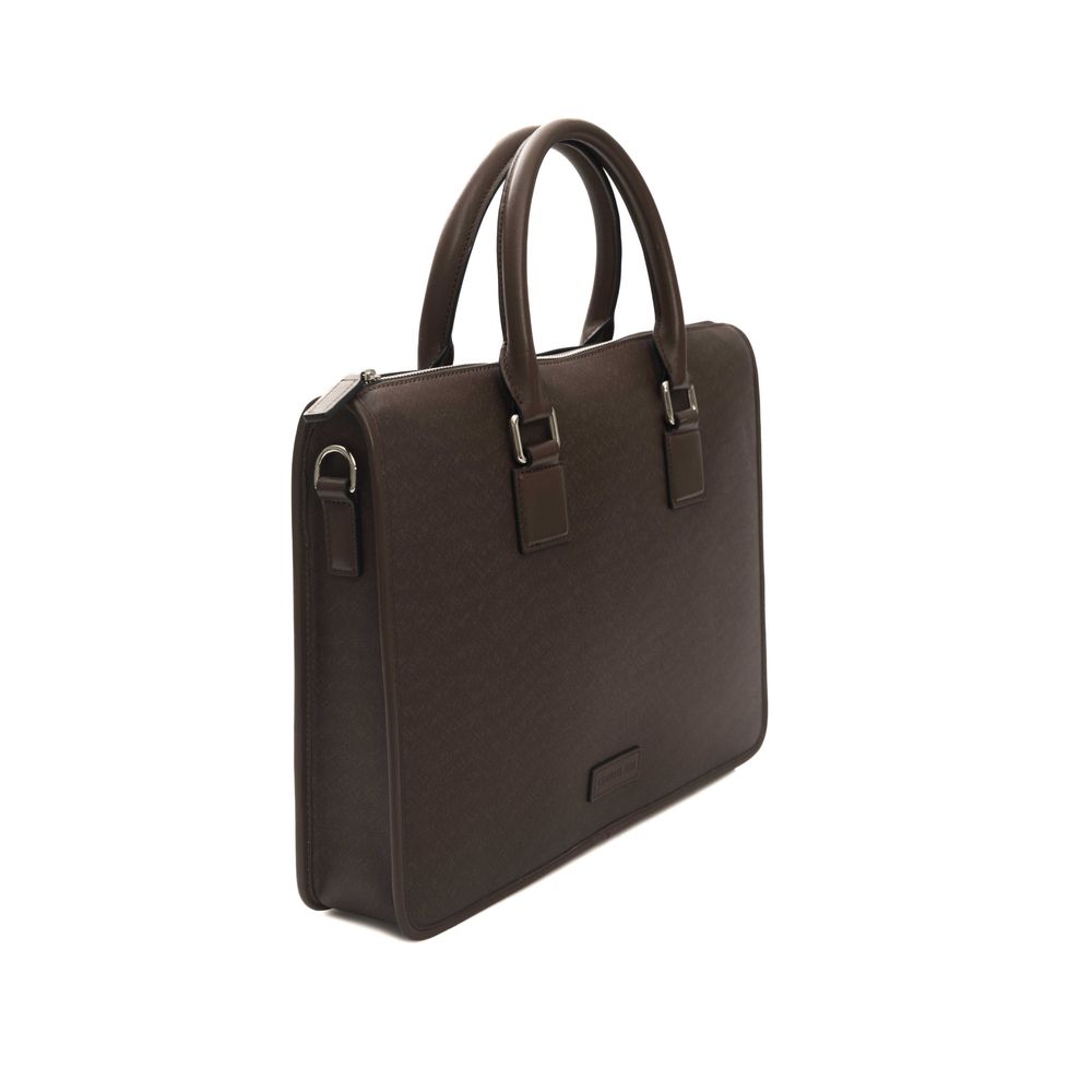 Brown CALF Leather Briefcase