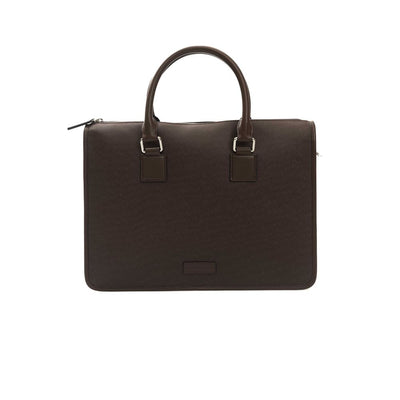 Brown CALF Leather Briefcase